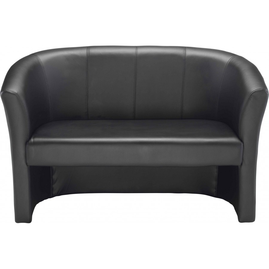 Encounter Sofa Black PU Leather